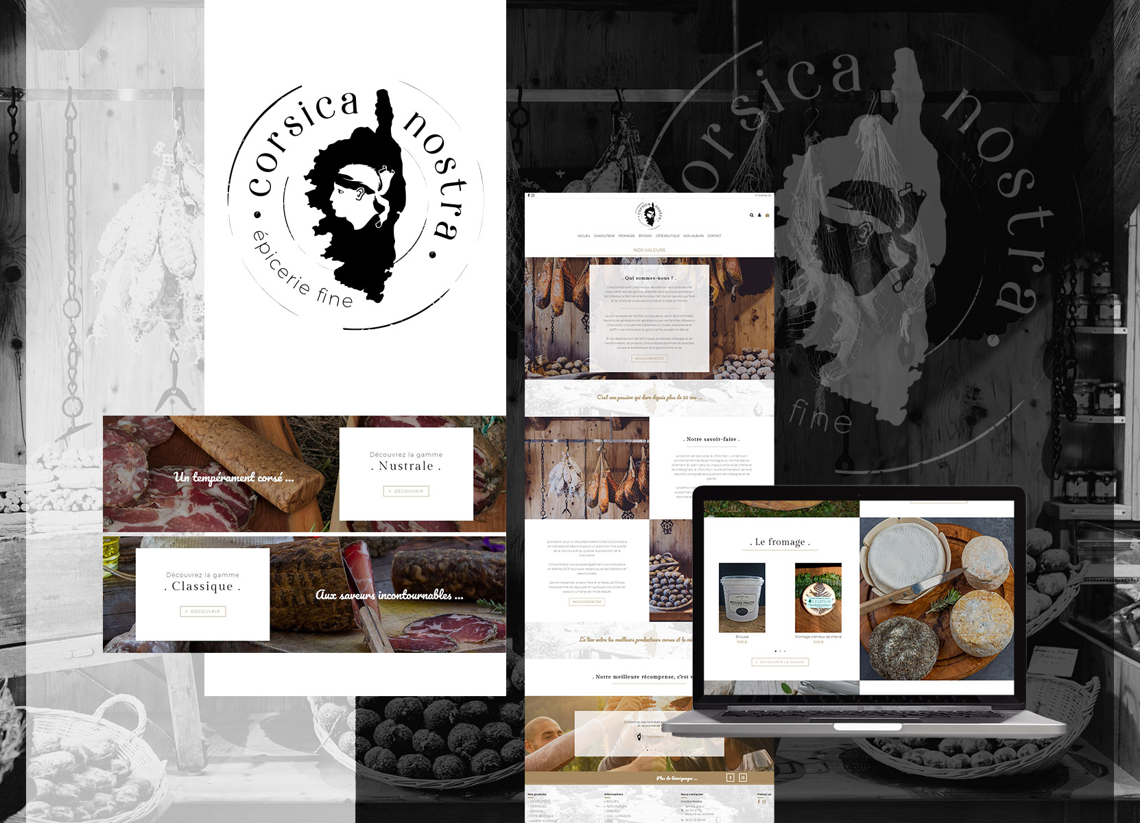 réalisation site e-commerce - Corsica Nostra